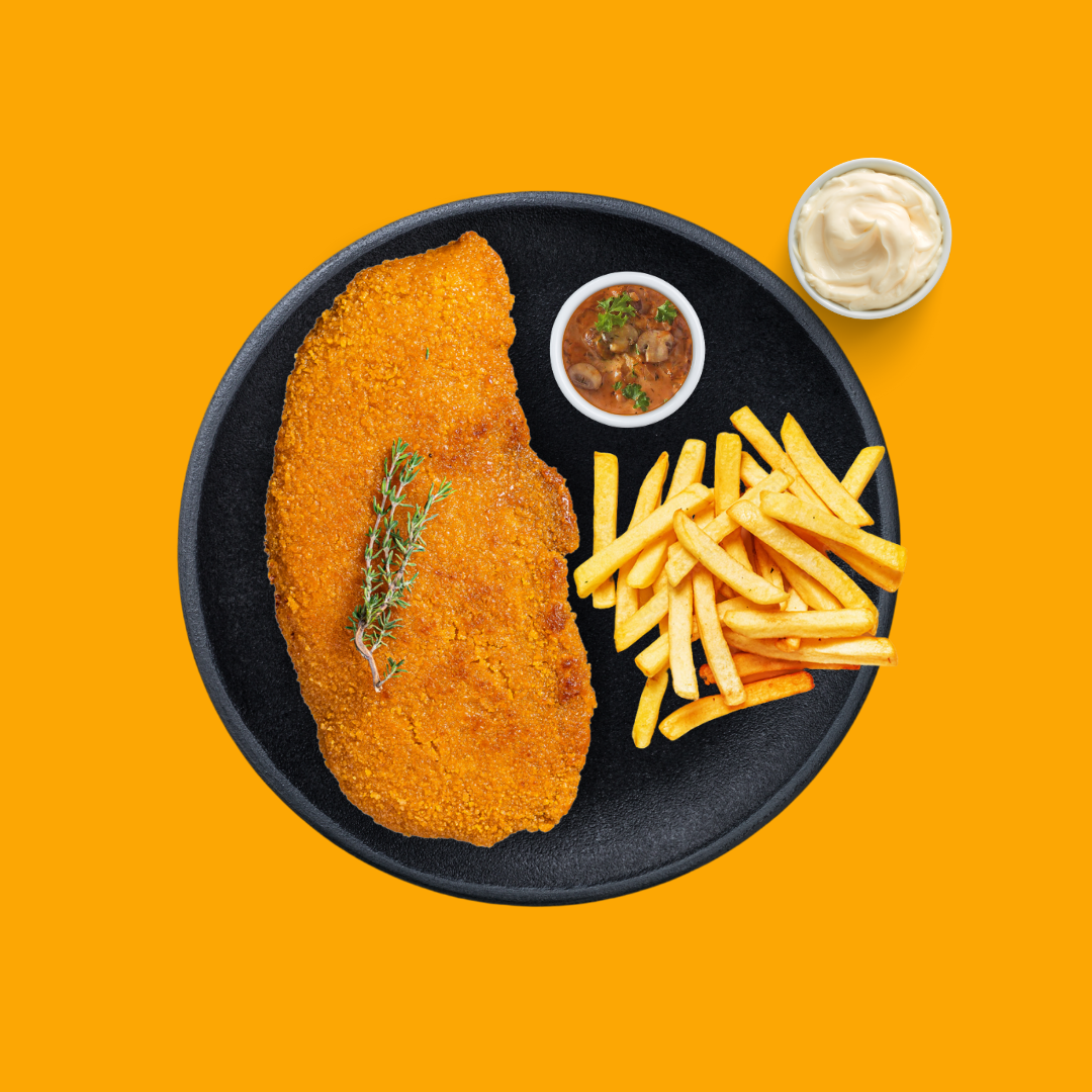 Kip Jägerschnitzel menu