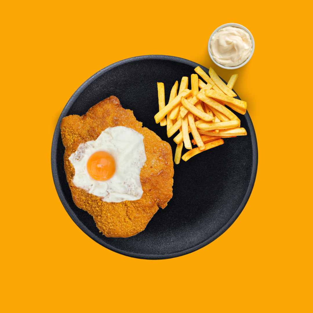 Hamburgerschnitzel menu