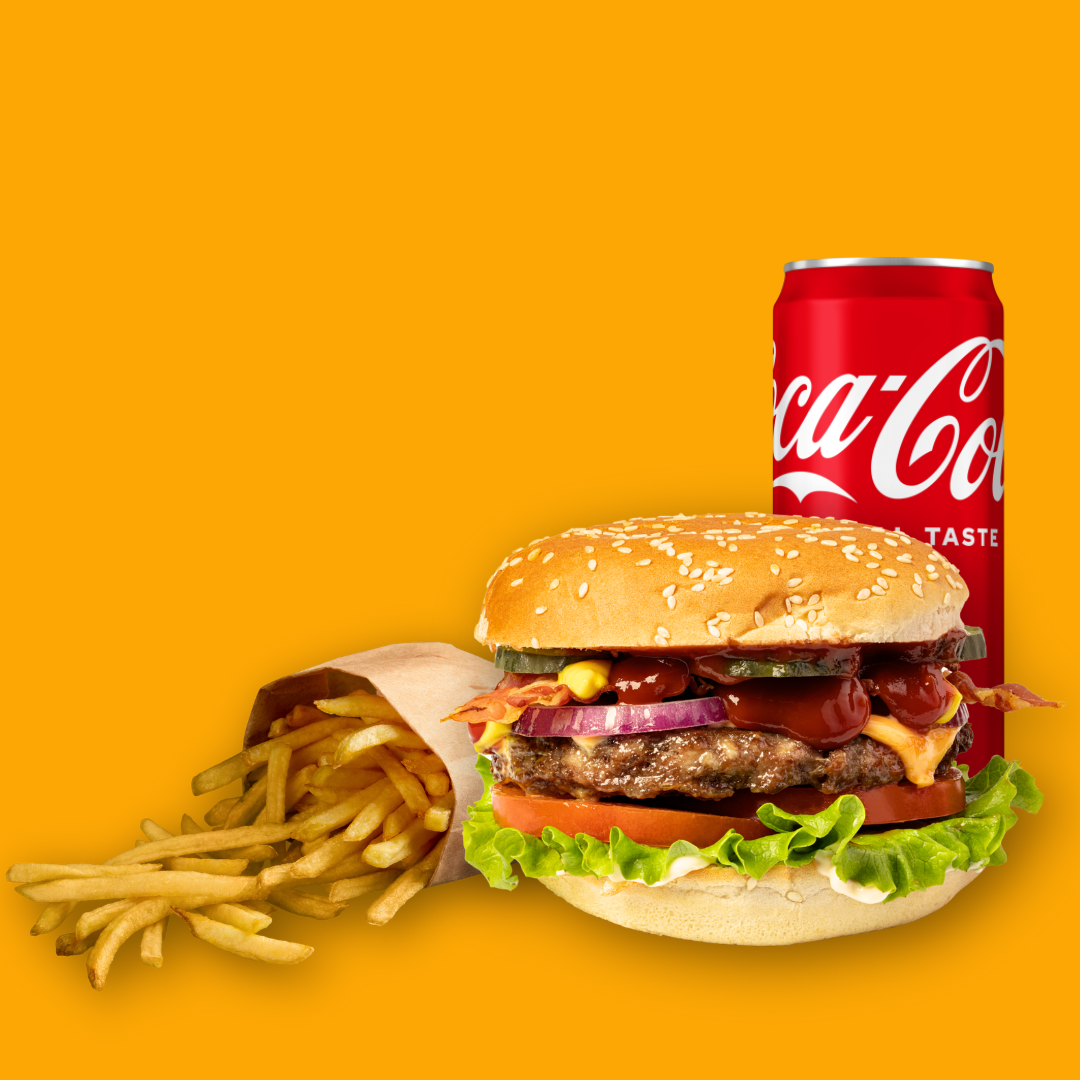 Bacon & Onion Burger Menu